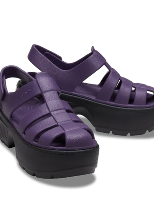 Crocs крокс сандалии сандали босоножки stomp fisherman dark iris