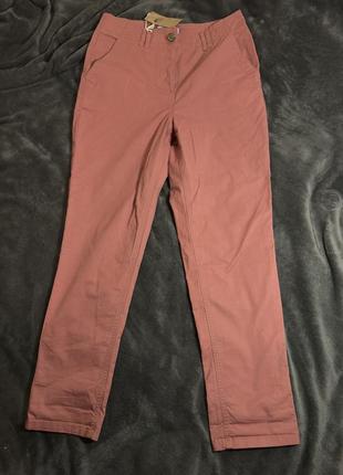 Рожеві бавовняні брюки