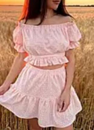 Летний костюм для девочки 10 лет