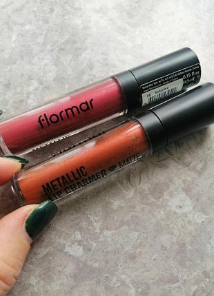 Глянцева рідка помада flormar metallic