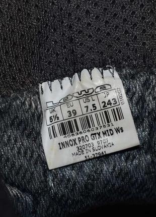 Lowa innox pro gore tex (женские трекинговые ботинки лова гортекс )8 фото