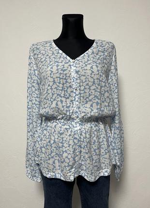 Легкая рубашка блуза на резинке