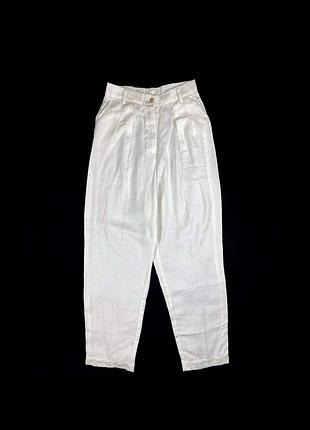 Лляні штани, білі