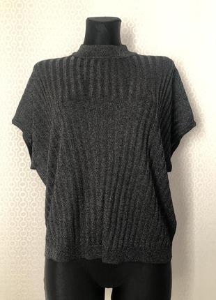 Новые (с этикеткой) комфортные стильные черные нарядные футболки от h&m размеры s и m (l)