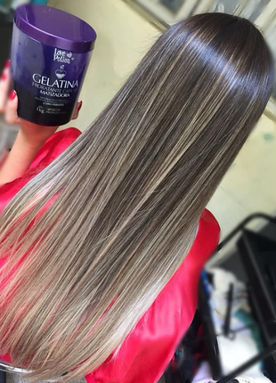 Коллаген для волос с матирующим эффектом love potion gelatina matizadora 1000 мл