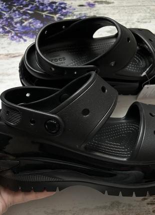 Crocs mega crush sandal, шлепанцы, босоножки, оригинал, размер w7 (наш 37-37.5 г.)