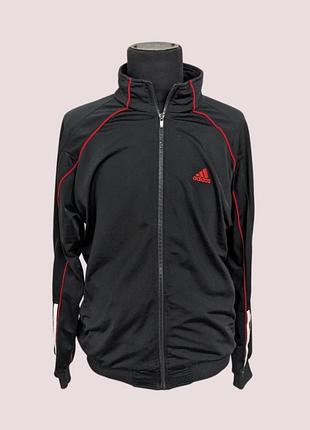 Р. 42-44/xs-s спортивная олимпийка adidas черная унисекс (подойдёт для подростка)