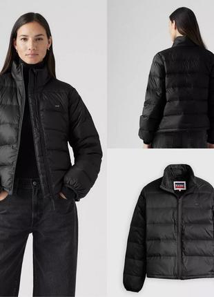 Пуховик пуфер levi's размеры s, m 75% пух, 25% перо