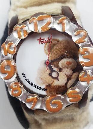 Мягкие наручные часы для детей с мишками tudi
