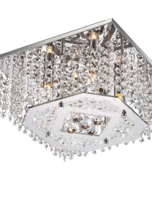 Люстра припотолочная, хрустальная