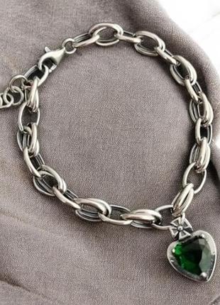 Браслет цепочку женский серебро стильное оригинальное украшение silver ♥️ italy ♥️ 🇮🇹 стиль винтаж