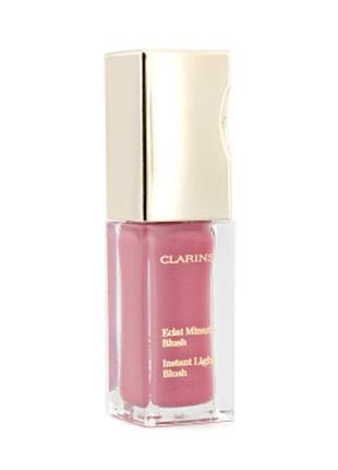 Кремовые устойчивые румяна clarins instant light blush eclat minute 03 brown fitzz