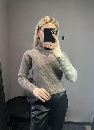 Вовняний светр/кашеміровий светр/теплий светр/бежевий светр