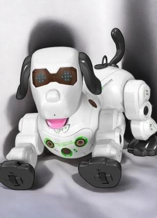 Робот собака happy cow robot dog звуковые и световые эффекты пускает пар на радиоуправлении