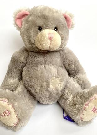 М'яка іграшка ведмідь плюшевий сірий ведмедик ведмедик hug me м'який