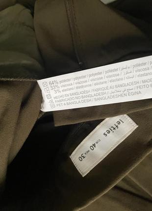 Стильные брюки брюки карго горчичные lefties6 фото
