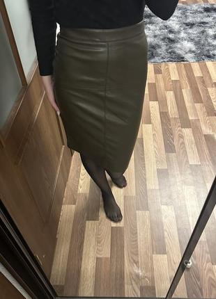 Спідниця з еко - шкіри