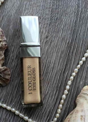 Гелевые водостойкие тени-блеск для век dior 1 couleur eye gloss 530 golden sand3 фото