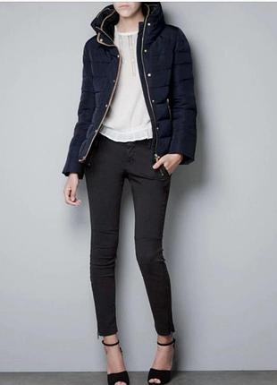 Зимова куртка пуховик zara пух перо s