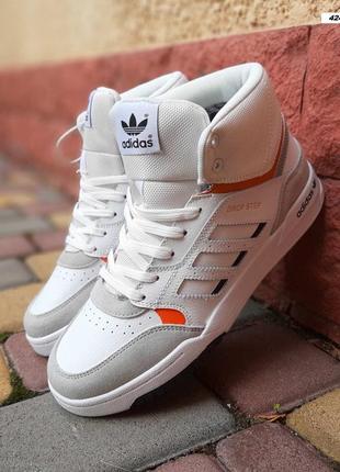 Зимові чоловічі кросівки Adidas vulc raid3r skateboarding shoes shadow navy shadow navy cloud white gy5494
