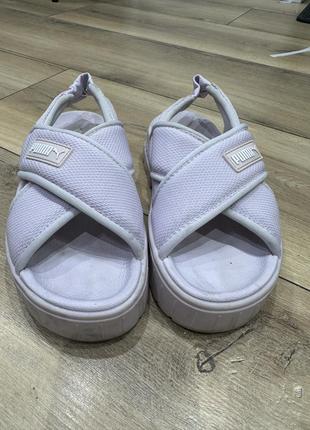 Сандалии puma 35 р. бузковые