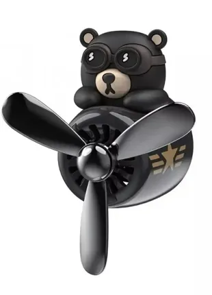 Автомобільний ароматизатор  pilot bear - black