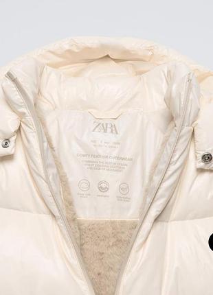 Детская зимняя куртка пуховик для девочки zara 5644/834