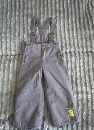 Детский теплый комбинезон унисекс на 4-5 лет 110 размер