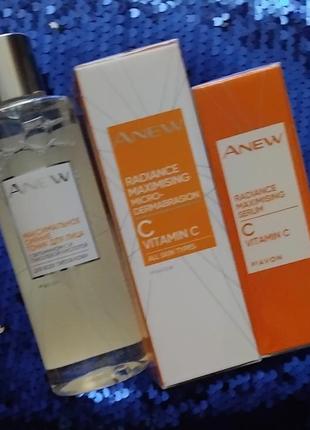 Набор anew avon для лица с витамином с