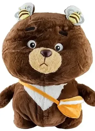 Игрушка мягкая мишка с сумочкой 45 см