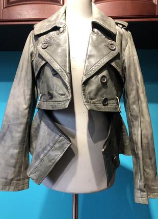 Allsaints винтажная куртка кожа авангард