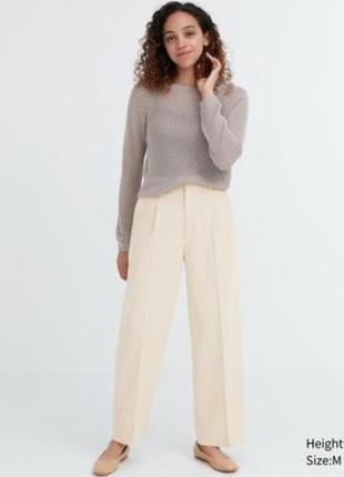 Широкі плісировані штани uniqlo
