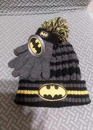 Набор шапка и перчатки детские batman