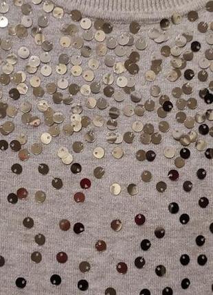 Женский свитер с пайетками 4