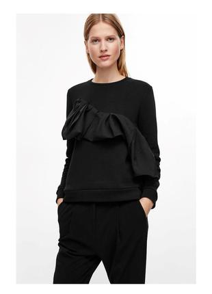Cos оригинальный хлопковый черный свитшот толстовка 
elisabetta franchi jeans