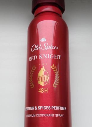 Дезодорант спрей для тела old spece premium red knight