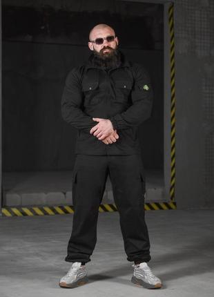 Костюм stone island black, костюм stone island, stone island, костюм мужской stone island