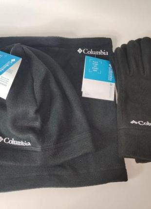 ❄️❄️🔥 флисовый комплект шапка бафф и перчатки 🔥❄️❄️