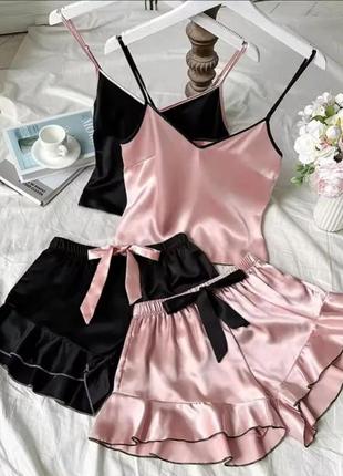 Та же, атласная пижама с pinterest....😍