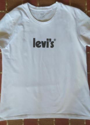 Базова білосніжна футболка від levi's