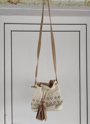 Сумка нюдовая