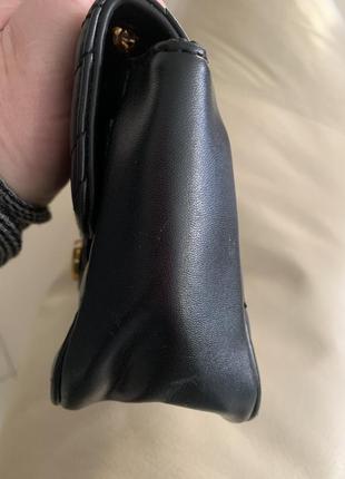 Сумочка кросс боди gucci black гуси черная9 фото
