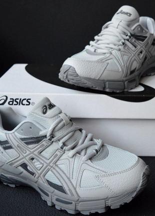 Asics gel kahana 8 сірі кросівки кеди чоловічі асікс весняні літні демісезонні демісезон низькі шкіра шкіряні відмінна якість