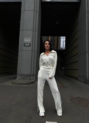 Женский велюровый костюм спортивный костюм
