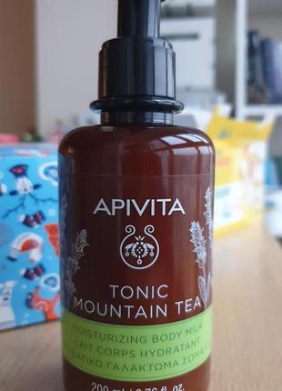 Молочко для тіла apivita tonic mountain tea moisturizing body milk