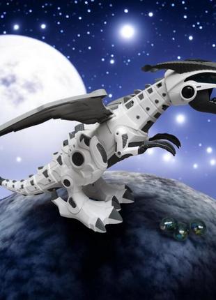 Интерактивный динозавр chuyutoys dinosaur white звуковые и световые эффекты откладывать яйца пускает пар