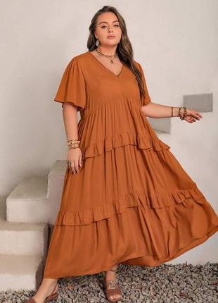 Сукня ярусна бохо максі rusttydustty р18-22