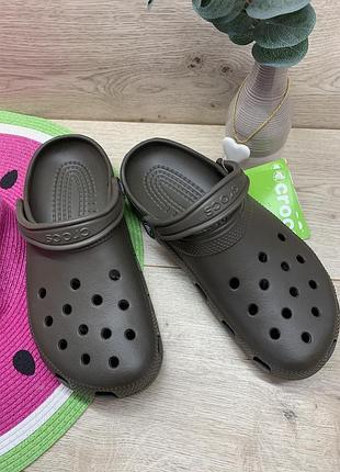 Класичні шоколадні крокси crocs 10001-200
