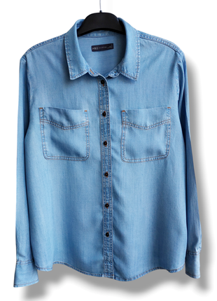 Джинсовая рубашка marks& spencer.