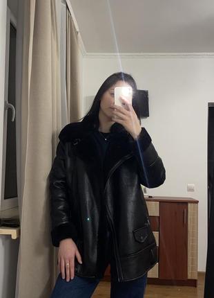 Дубленка stradivarius